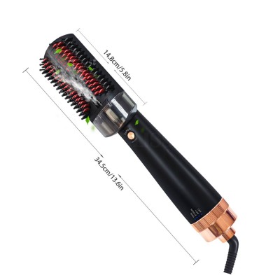 Drop shipping One Step Infrared Spray Essential oil Hair Dryer Brush  Fast Dry hair and stlying 1000W Blower Hair Dryer Brush