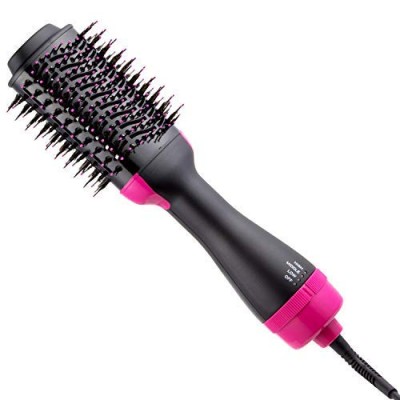 1200W Hot Air Blow Dryer Brush Professional 2 In 1 Straightener Comb Electric Blow Dryer Rotating Hair Brush Roller Styler