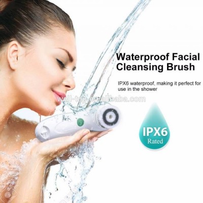 2019 Hot Sale Waterproof Face Skin Cleansing Brush Machine Rechargeable Sonic Electric Facial Brush