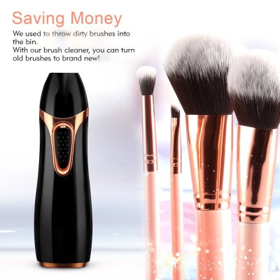 Amazon bestseller makeup brushes cleaning machine battery operated Cosmetics brushes cleaner and dryer Spinner all sizes