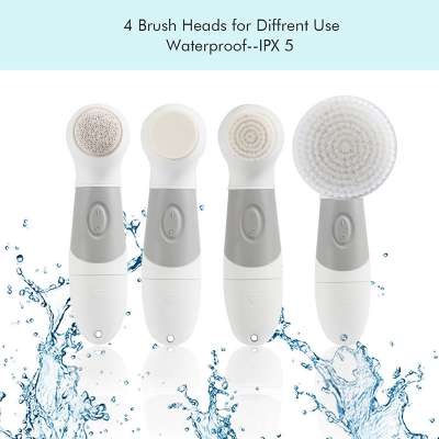 4 in 1 mini electric facial cleansing face brush sale cheap electric cleansing brush for personal care facial brush machine